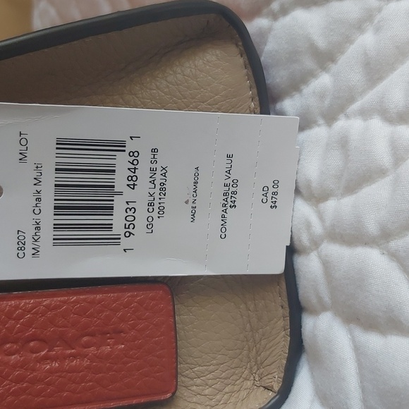 New COACH convertibles shoulder bag- crossbody LANE colorblock signature… - Picture 5 of 5